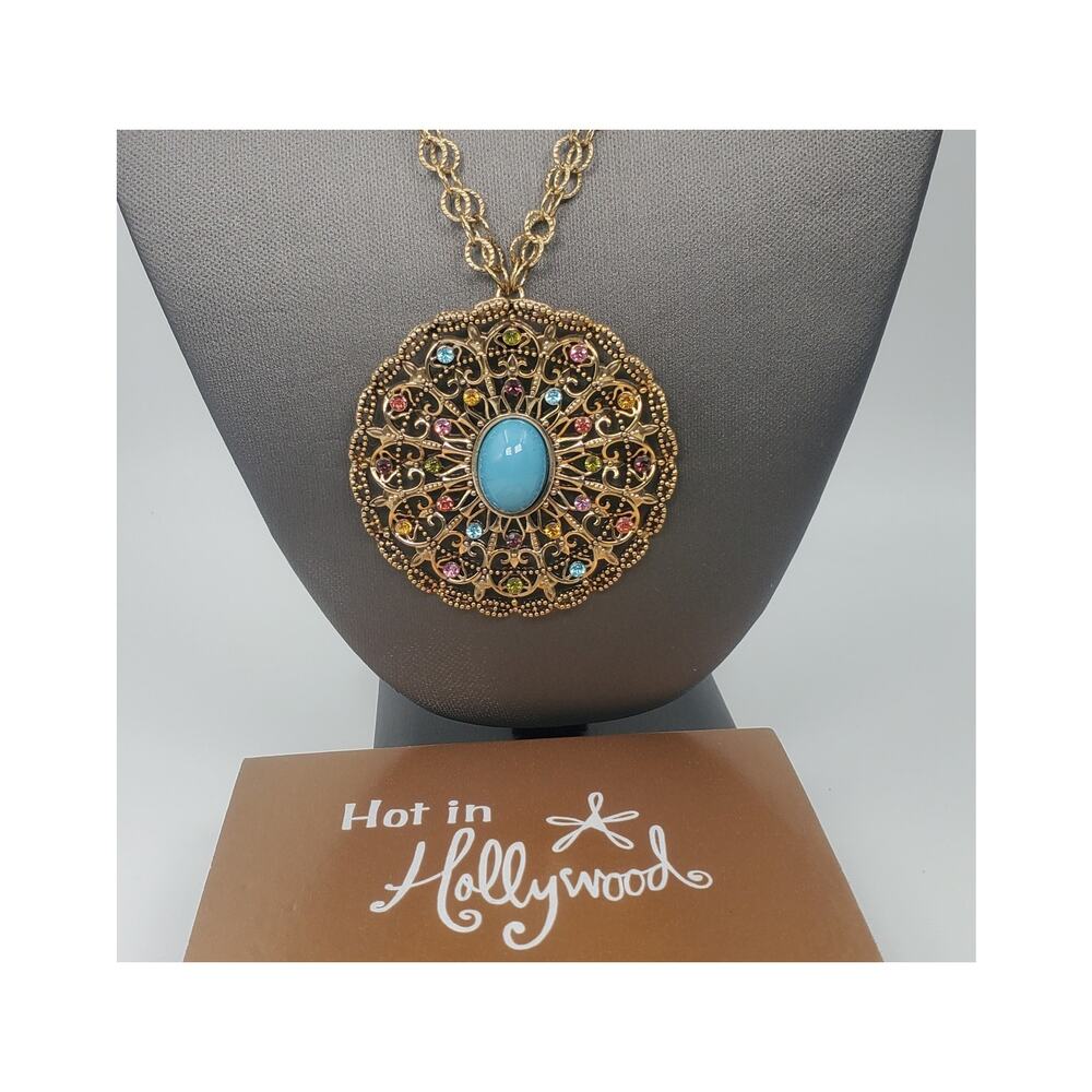Vintage Hot in Hollywood Southwestern-Style Necklace  –  Boho Necklace - NOS